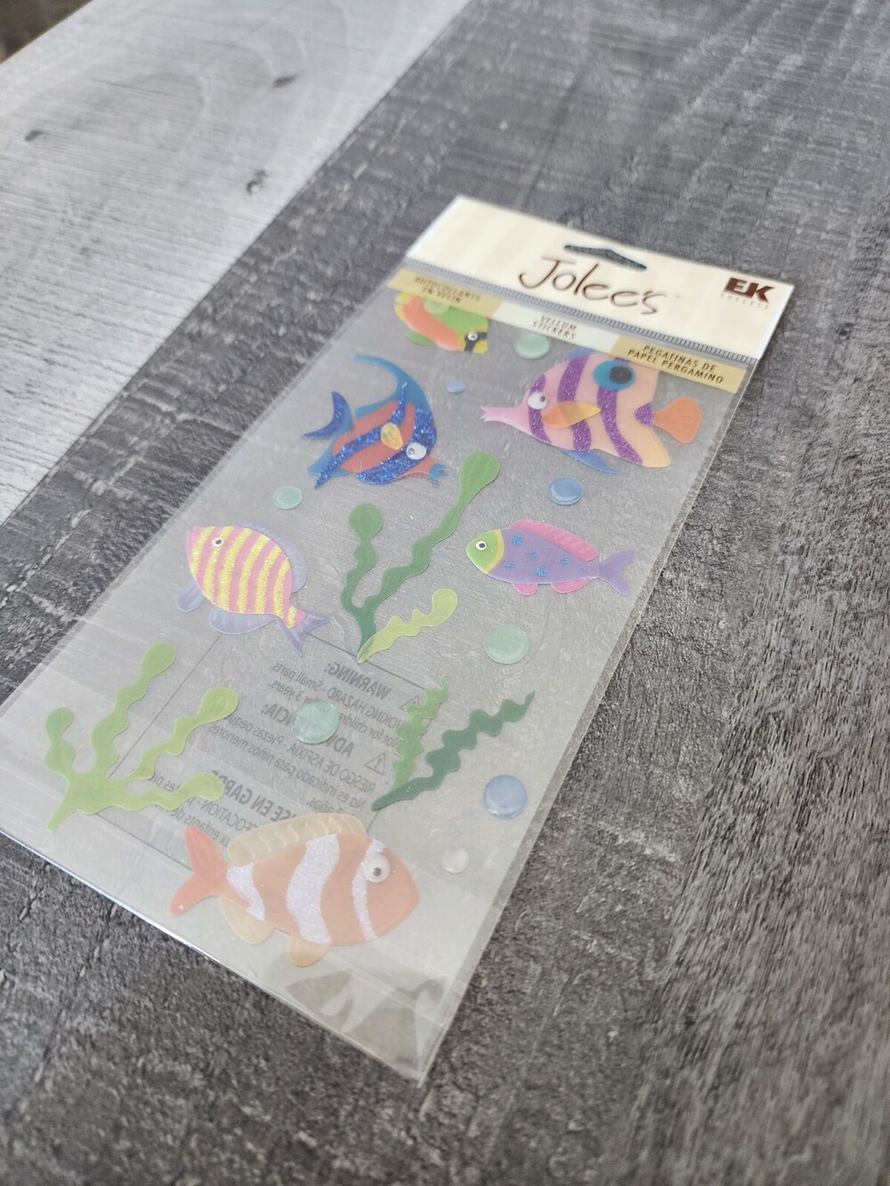 Sticko Stickers - Fish Under the Sea Ocean Jolee's Scrapbooking RETIRED NEW #28
